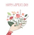 Happy WomenÃ¢â¬â¢s Day greeting card